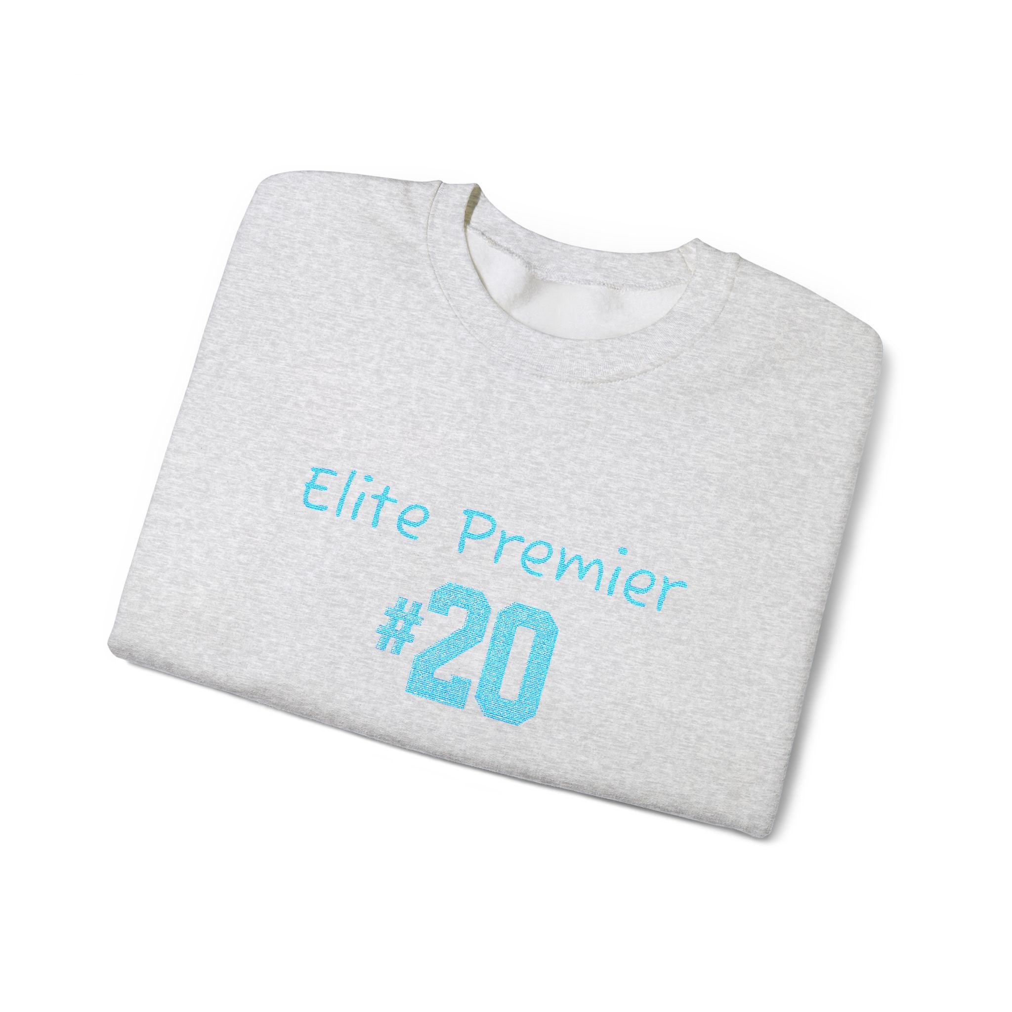 Crewneck Sweatshirt — "Elite Premier 20" Light Blue Team Tribute