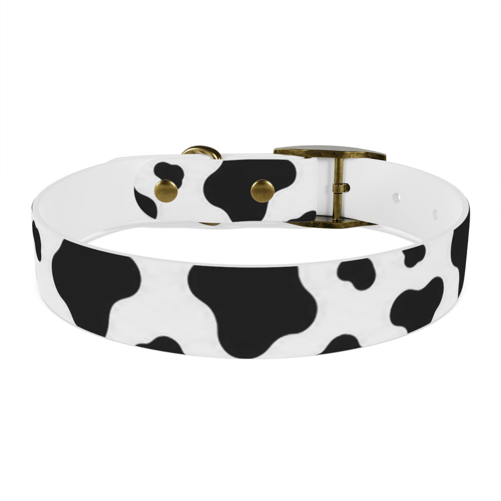 Cow Print Dog Collar — Black & White Cute Pup Accessory
