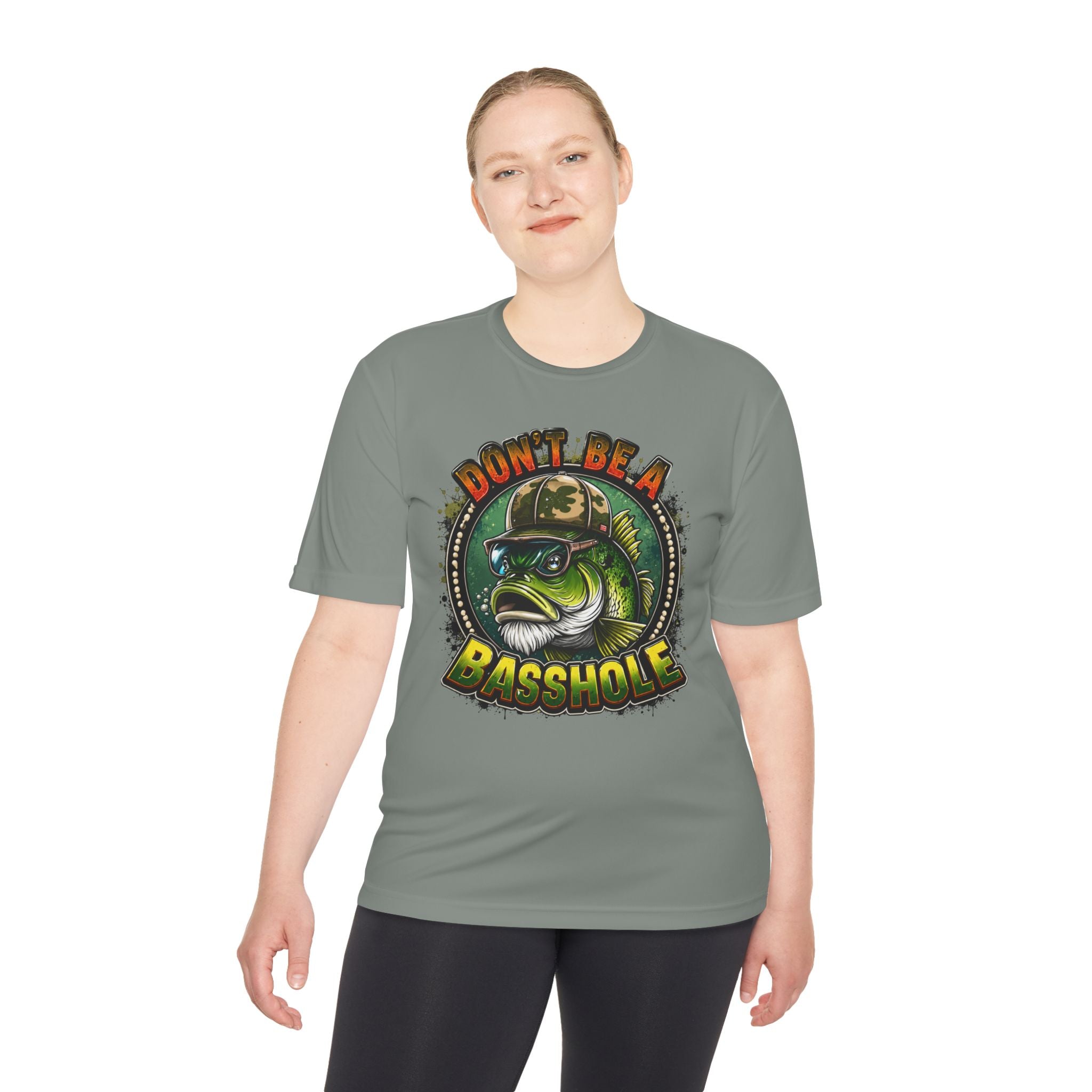 Funny Bass Fishing Tee - "Don't Be a Basshole" Graphic Fishing Shirt