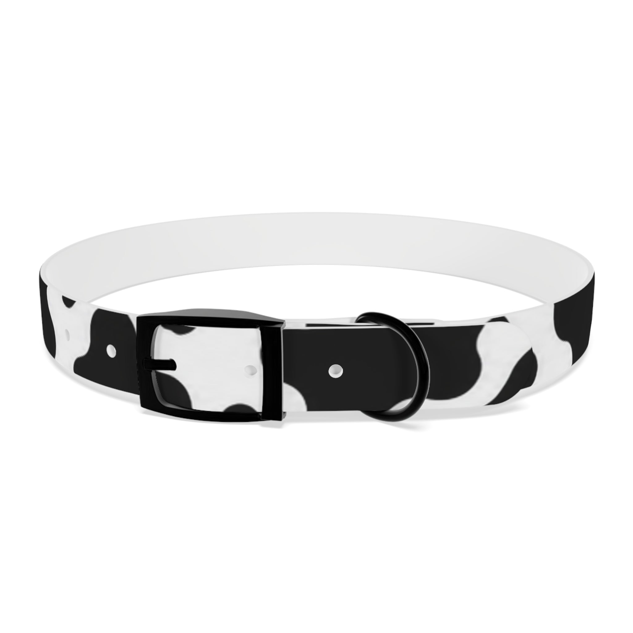 Cow Print Dog Collar — Black & White Cute Pup Accessory