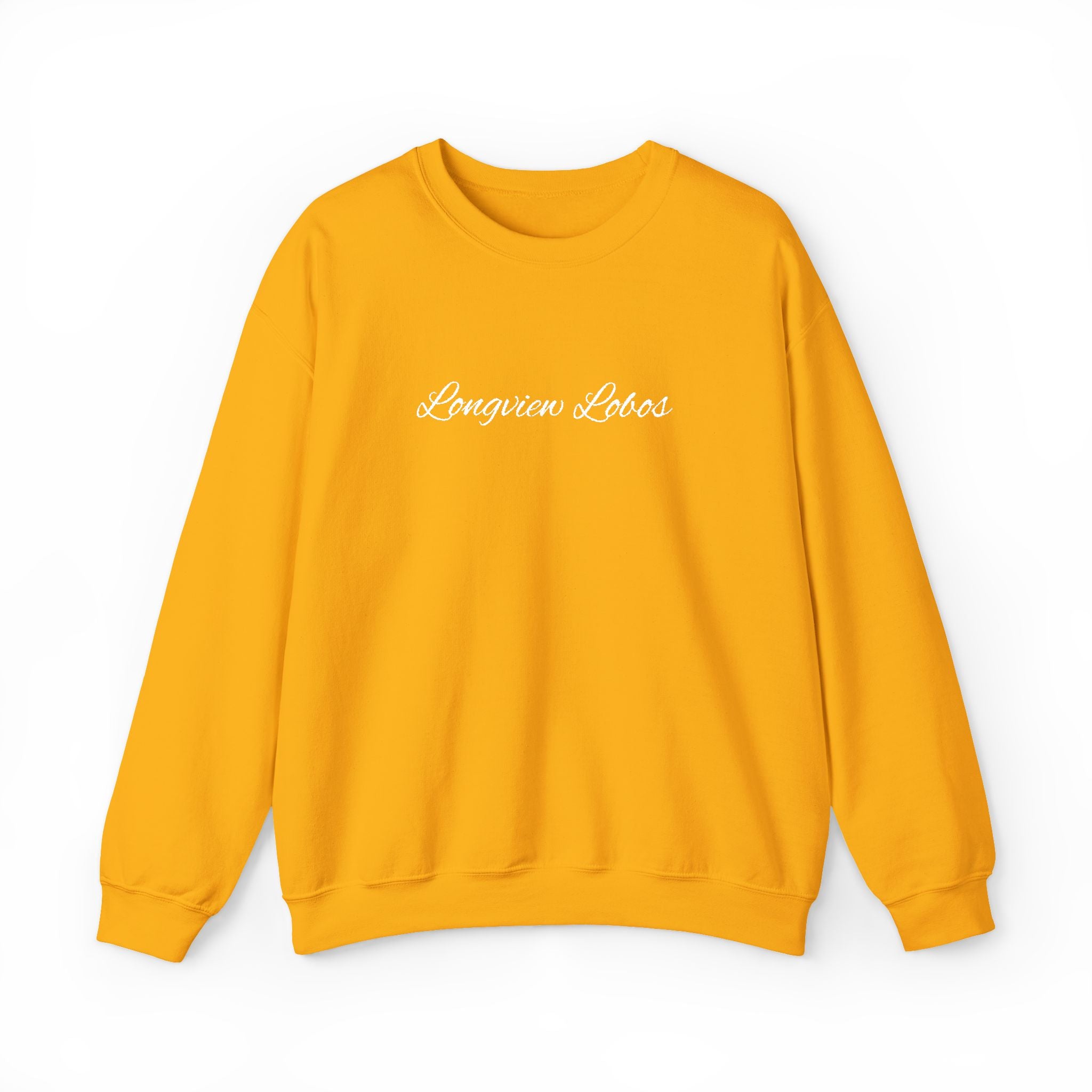 Crewneck Sweatshirt — Minimal 'shop small' Script Logo, Cozy Casual Gift