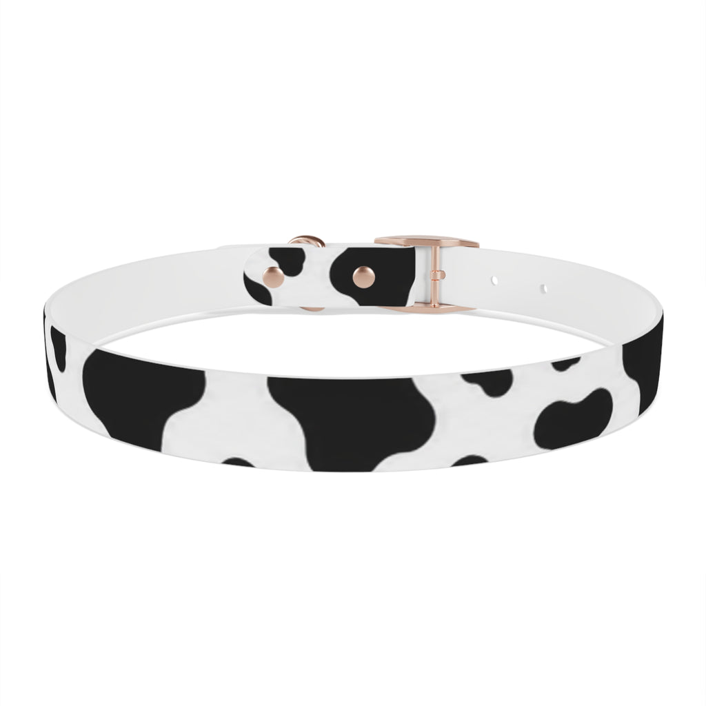 Cow Print Dog Collar — Black & White Cute Pup Accessory