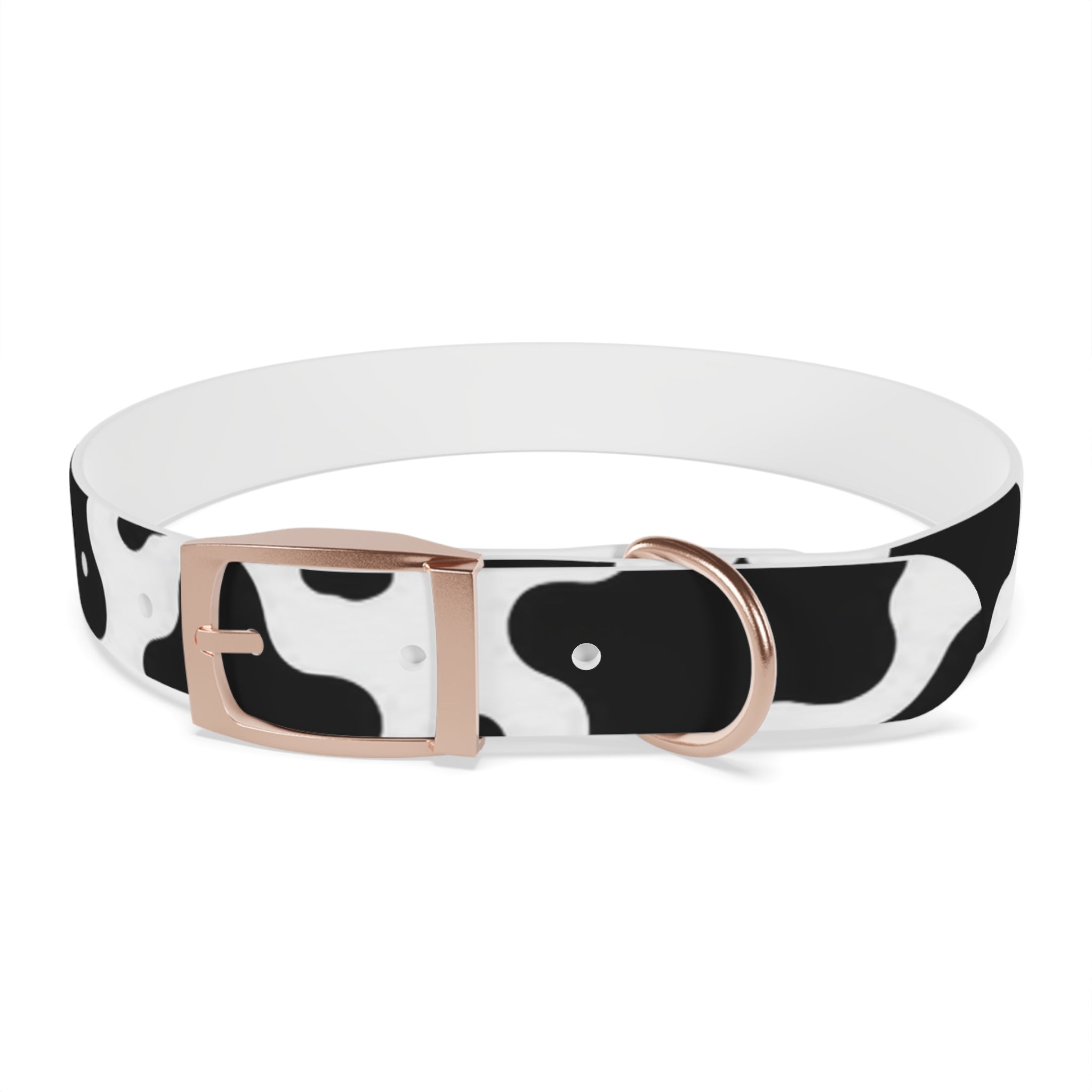 Cow Print Dog Collar — Black & White Cute Pup Accessory