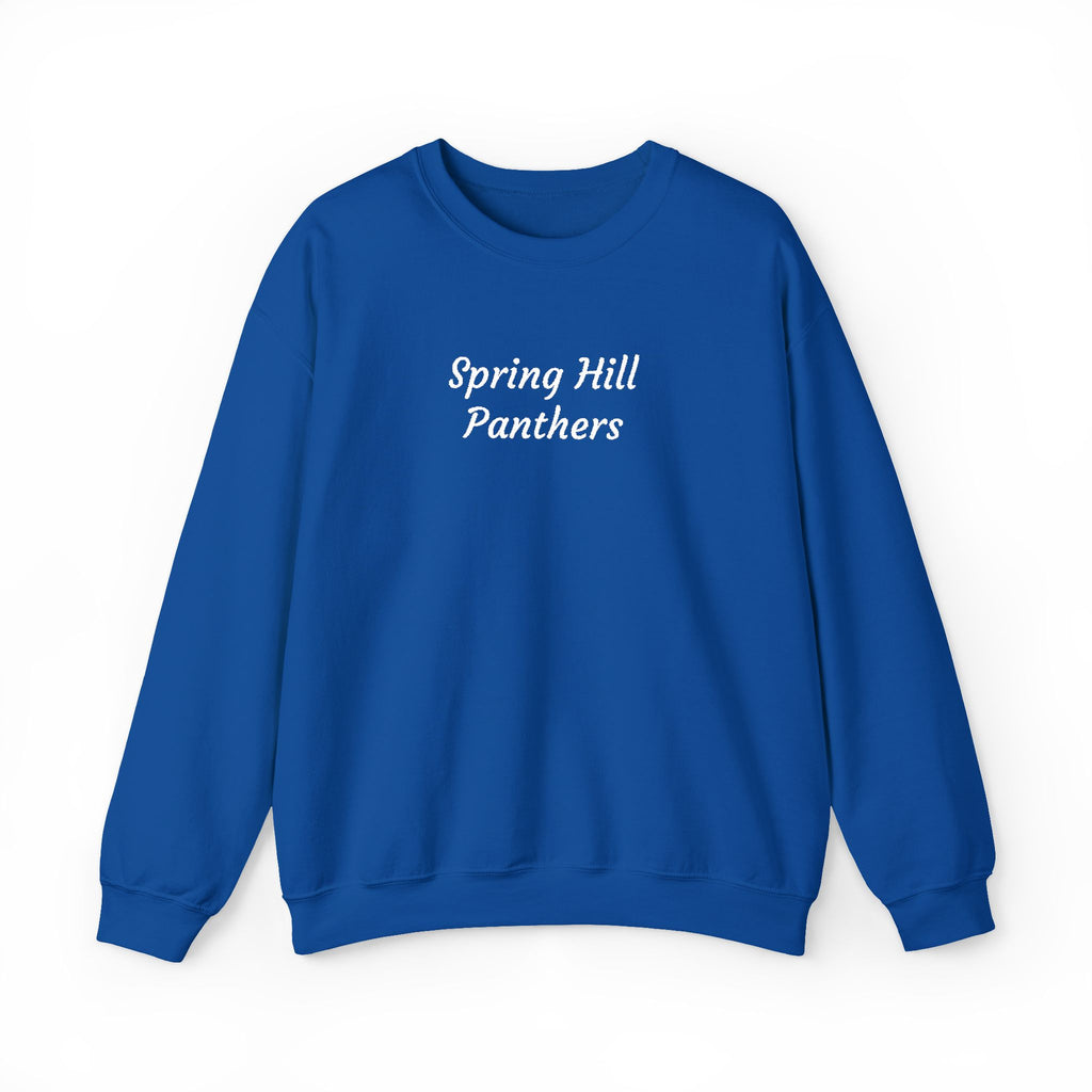 Crewneck Sweatshirt — 'Spring Hill Panthers' Minimalist School Crew