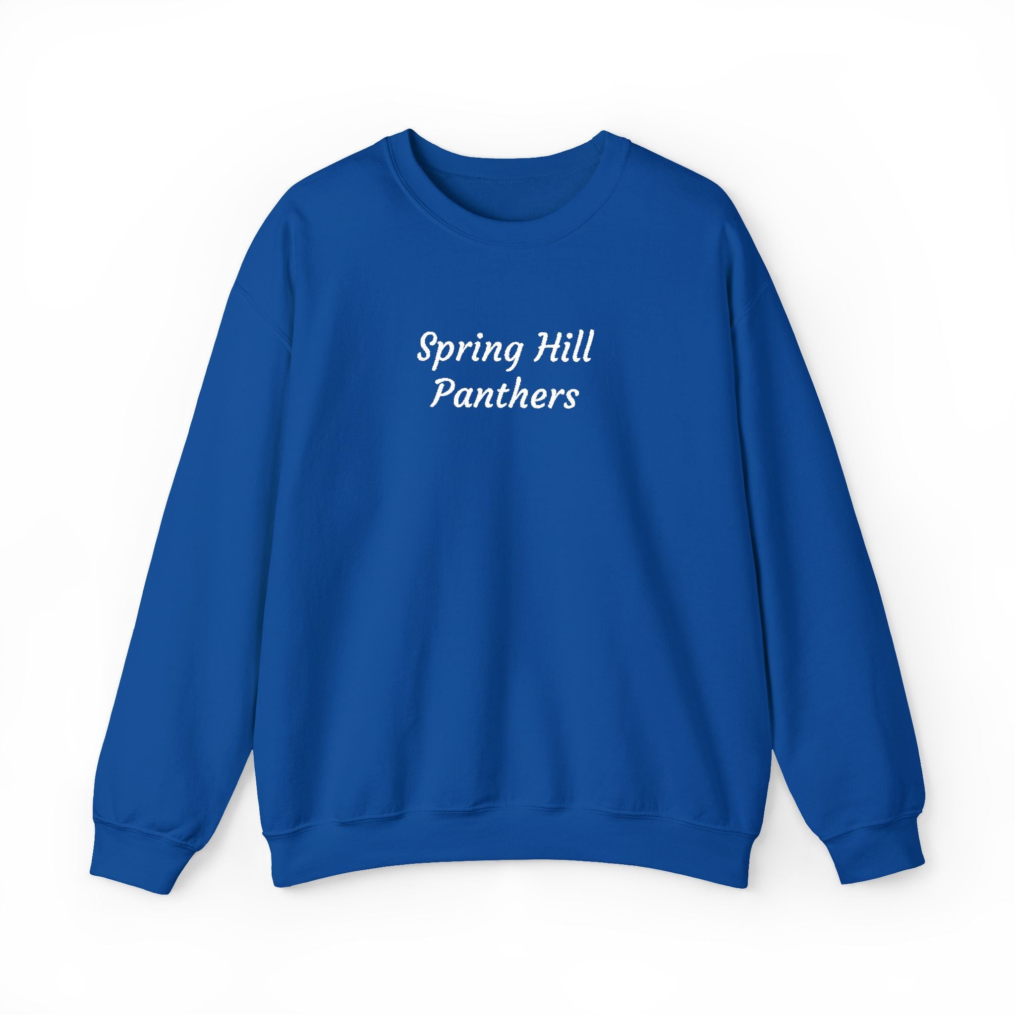 Crewneck Sweatshirt — 'Spring Hill Panthers' Minimalist School Crew