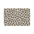 Leopard Print Pet Food Mat (12x18) — Non-Slip Waterproof Placemat for Dogs & Cats