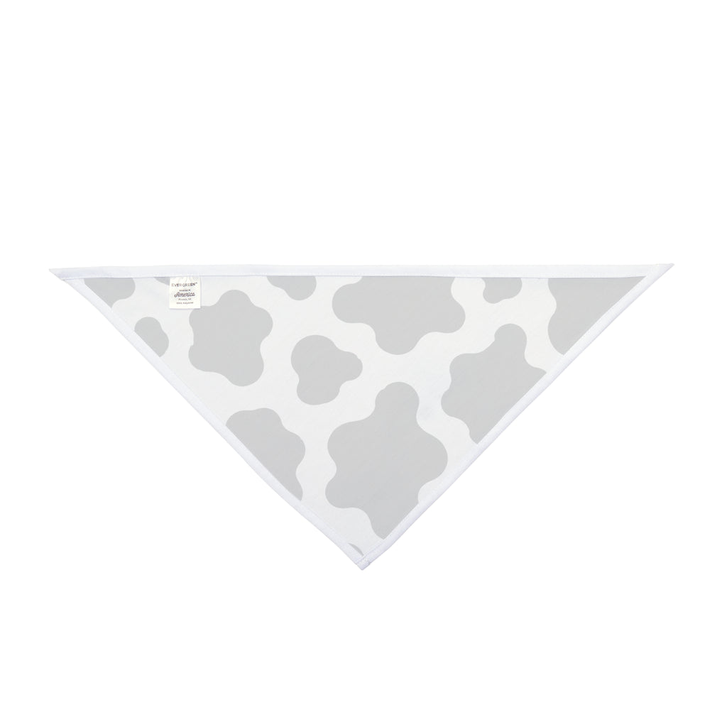 Cow Print Pet Bandana — Black & White Farm Animal Pattern Dog Bandana