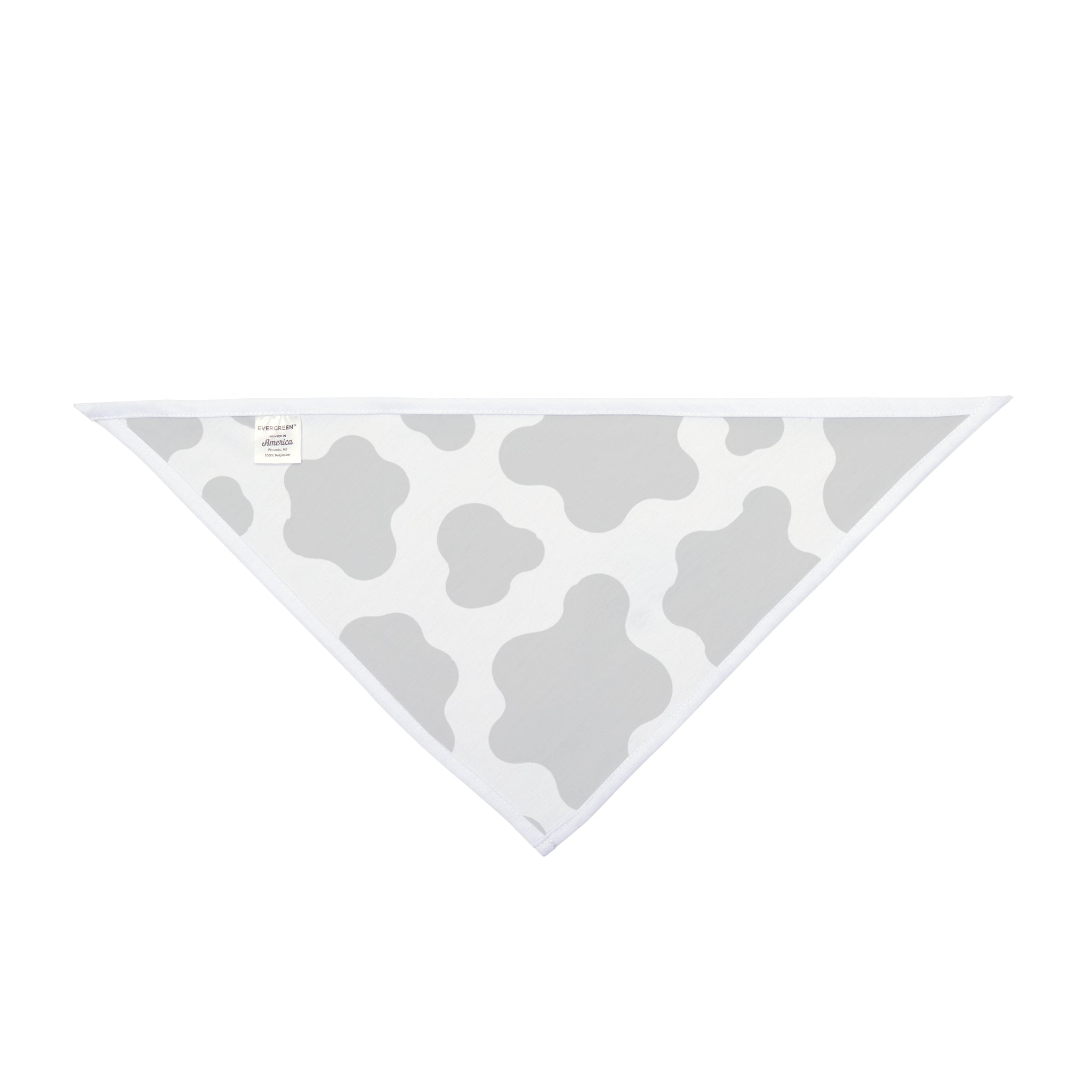 Cow Print Pet Bandana — Black & White Farm Animal Pattern Dog Bandana