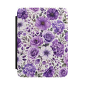 Purple Floral Kindle Case — Protective Floral Pattern Cover for eReader