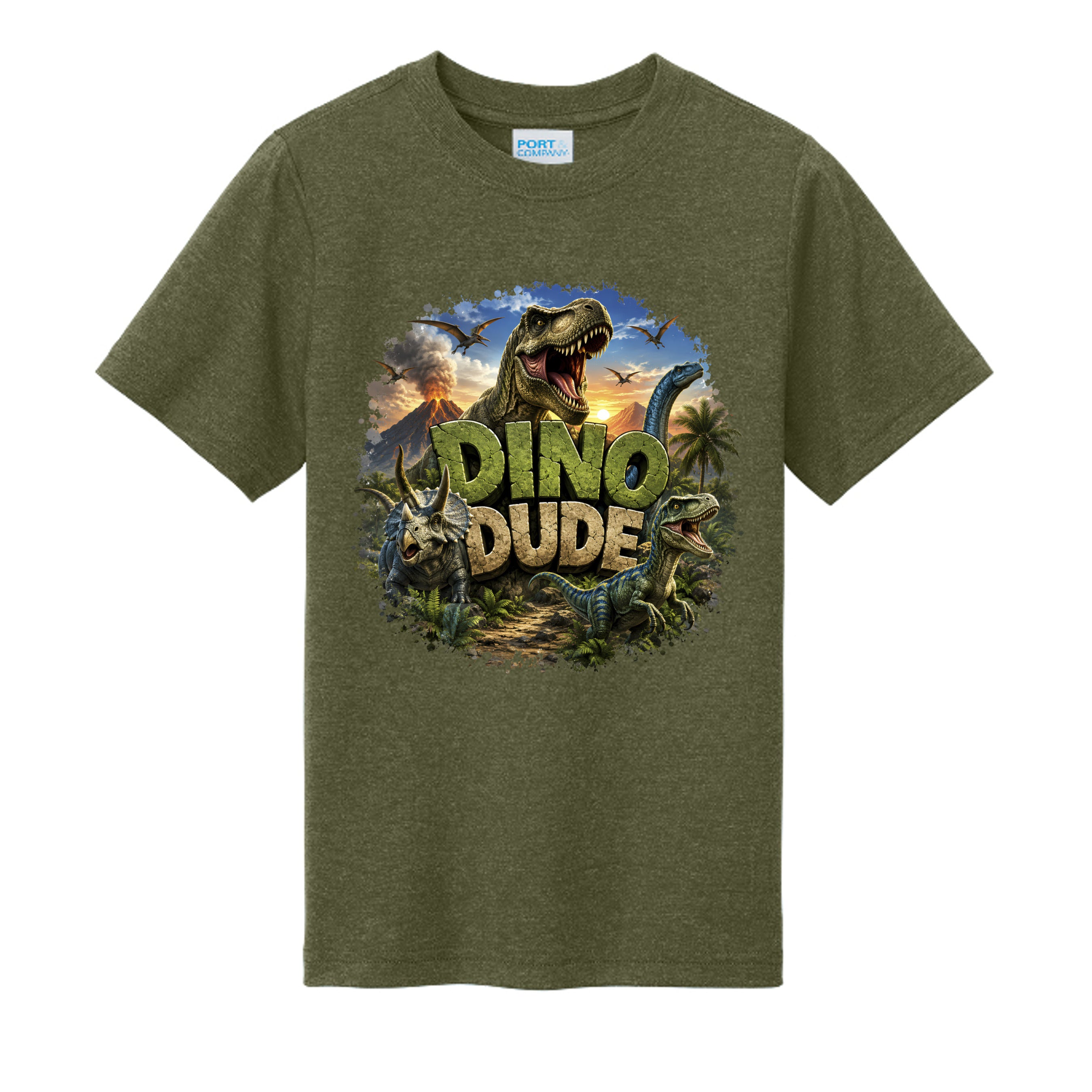 Military Green Heather - PC330Y - FRONT